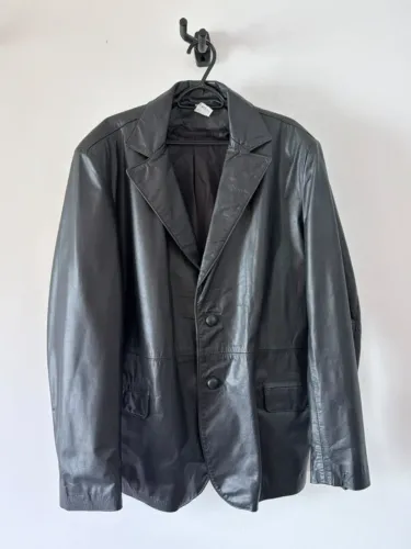 jaqueta de couro legitimo masculina