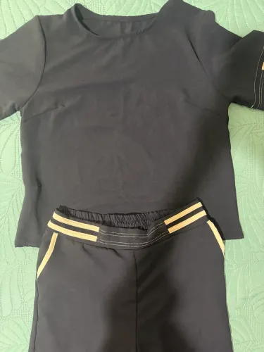 Conjunto de calça e blusa preto M