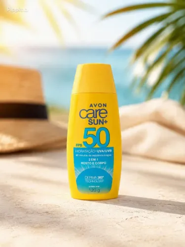 Protetor Solar Avon Care Sun+ FPS 50 120g - Rosto e Corpo
