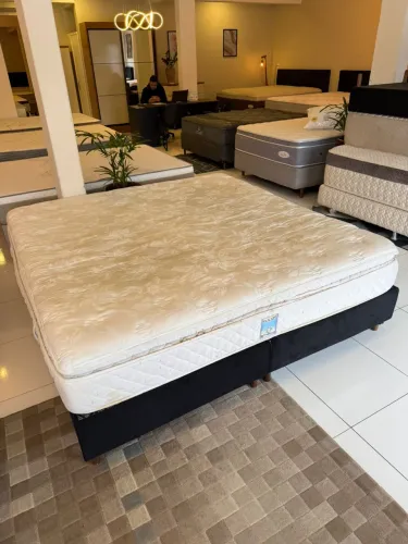 Colchão KING USADO COM BASE - ENTREGAMOS!