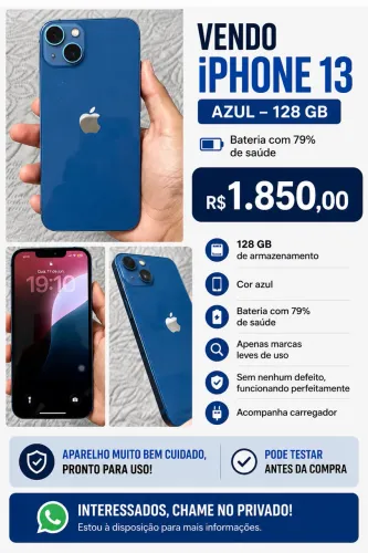 iPhone 13 azul