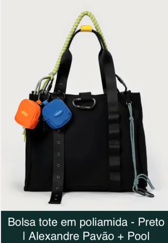 Bolsa tote preta alexandre pavão