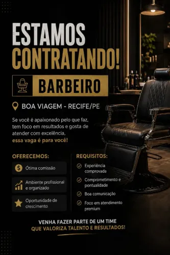 Vaga para barbeiro