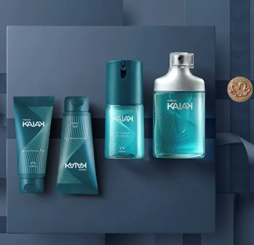 Kit Kaiak Deo Colônia + Deo Corporal + Creme e Gel Barba De Natura Produto Novo