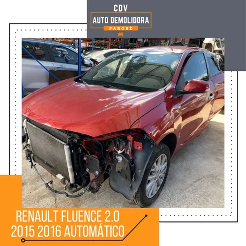 Sucata Renault Fluence 2.0 2015 2016 Automático Disponível para venda de peças