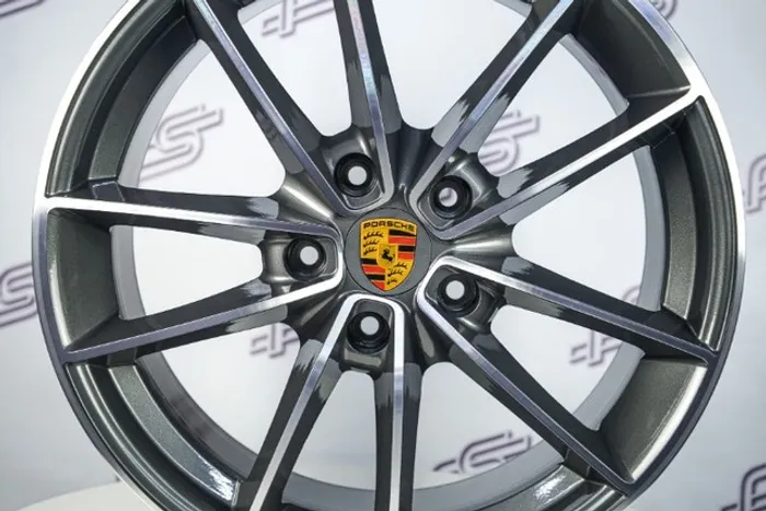 Rodas Porsche 911 targa 4s Grafite 5x130 - 20x8,5 E 20x9,5 aro 20 duas talas