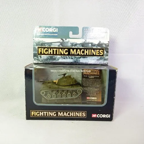 Miniatura militar - Corgi - Fighting Machines - Tanque de guerra M-48 US Marine Corps