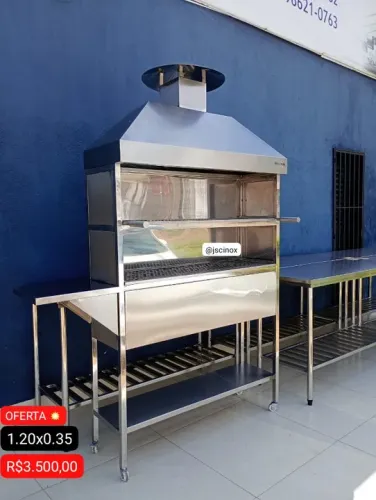 Churrasqueira toda inox - JSC INOX