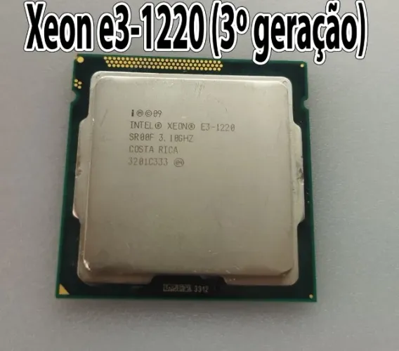 processador Xeon e3-1220 (3º geração) superior ao i5 de 3ºgeração