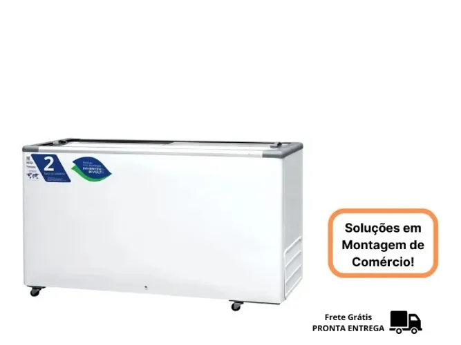 Congelador Industrial 503 L Tampa de vidro Fricon
