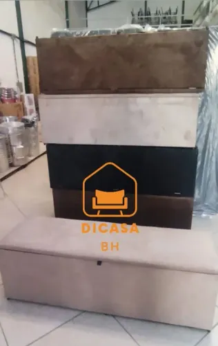 Pufe Baú Decorativo DiCasaBH recamier