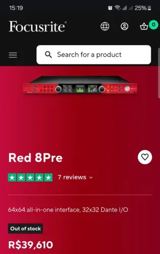 Focusrite Red 8Pre - Interface de Áudio Profissional