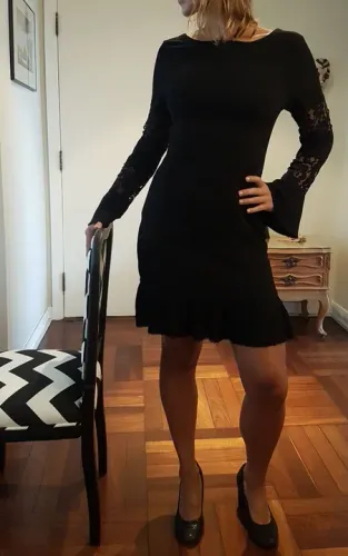 Elegante Vestido Social Preto