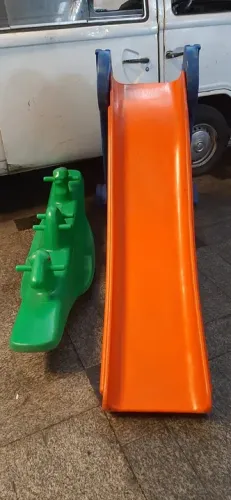 Kit Escorregador E Gangorra Dupla Cavalinho (só Retirada Sp)
