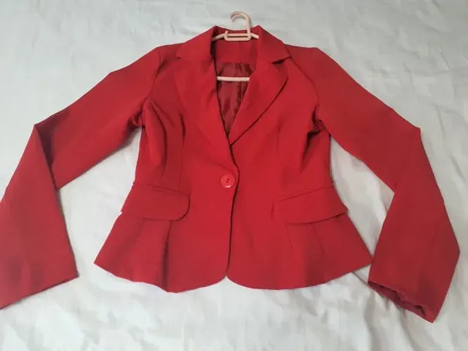 Terninho (Calça e Blazer) feminino vermelho