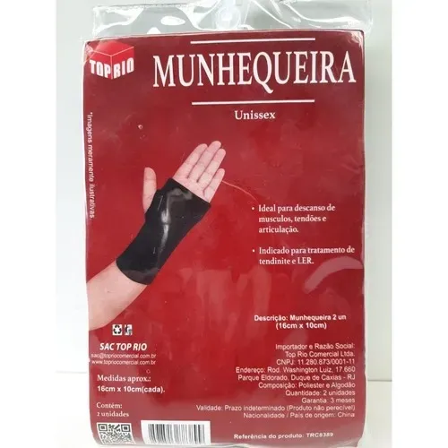 Munhequeira Unissex Top Rio 16x10cm