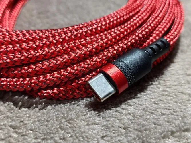Cabo USB C 5 Metros Para Controle Playstation 5 e Xbox series