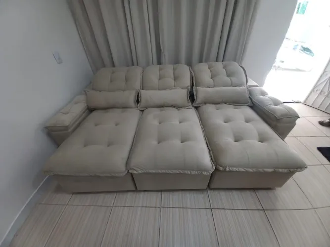 Sofá retrátil reclinável 3 LUGARES