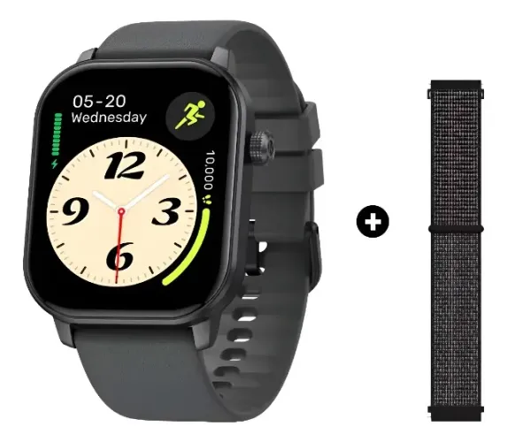 Smartwatch Zeblaze Gts 3 Gps Pulseira Cinza Cinza Cinza