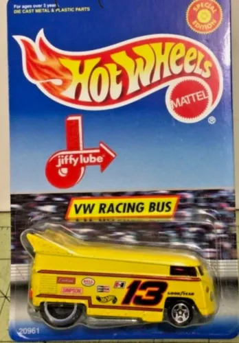 Hot Wheels Drag Bus Jiffy Lube H/51 - AmareloHot Wheels Drag Bus Jiffy Lube H/51 - Amarelo