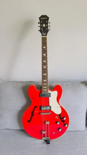 Guitarra Epiphone Riviera Com Upgrades Gibson CTS Roslen Dark Red