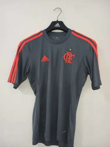 Camisa treino Flamengo Adidas Cinza e laranja 2013 Original
