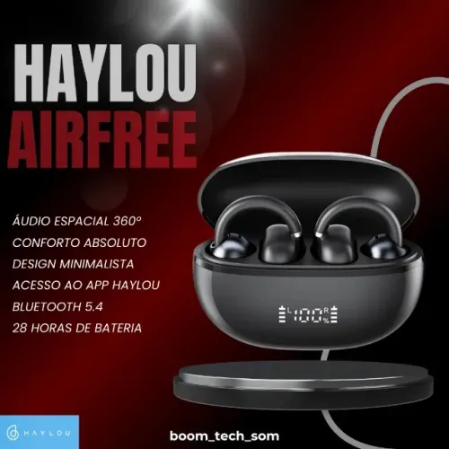Fone Sem Fio Haylou Airfree Bluetooth | Garantia | Conforto Absoluto | Pronta Entrega