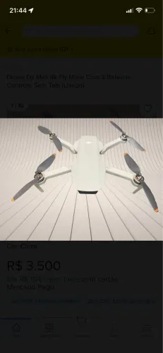 Drone Dji Mini 4k Fly More Com 3 Baterias Controle Sem Tela