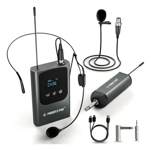 Phenyx Pro Sistema de microfone Headset sem fio portátil digital único PDP-1-1B