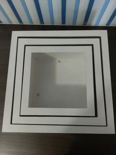 Trio de nichos decorativos em MDF.