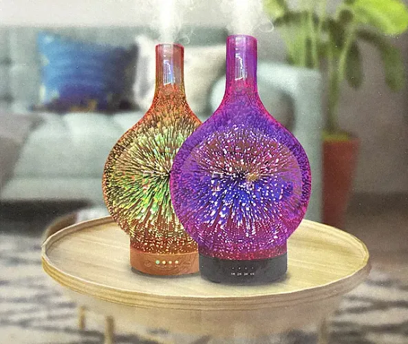 Umidificador Difusor 3D LED Eletromex EL-5502 (Aromatizador + Luz Ambiente)