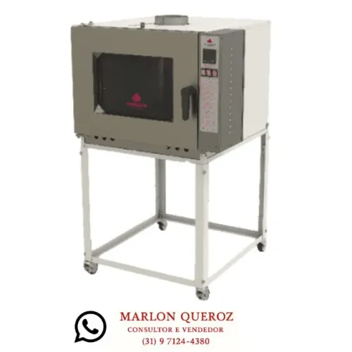Forno Turbo Elétrico Progás 5 Esteiras Trifásico - 380v Novo 