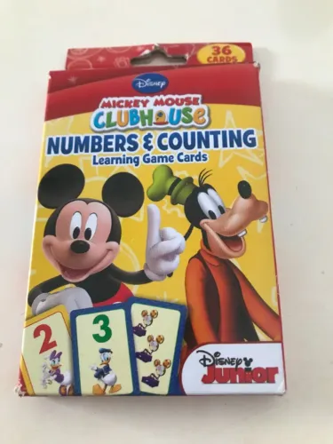 Jogo Cartões De Aprendizagem Infantil Disney 36 Cartas Numbers