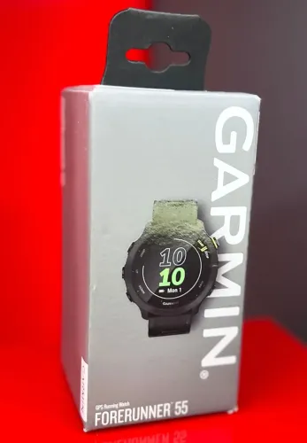 Garmin Forerunner 55 Basic - Black / Black - Produto Novo com Garantia da Loja