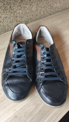 Sapatênis democrata couro legítimo 