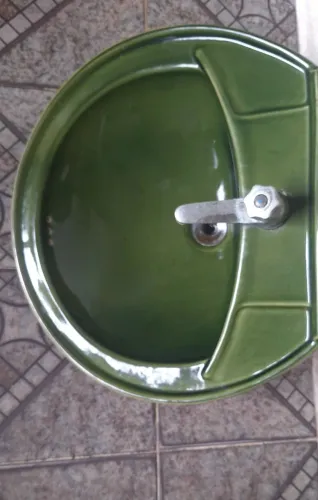 Pia e Vaso Sanitário Verde