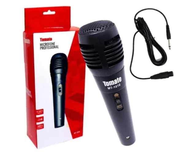 Microfone simples com fio Tomate MT-1010