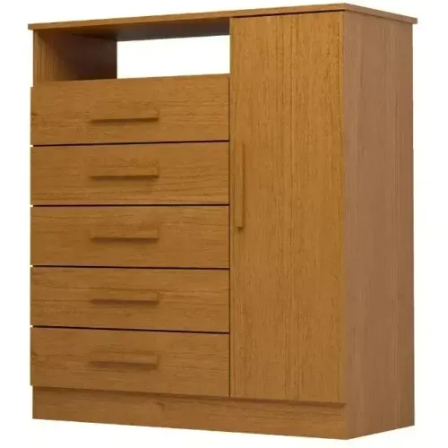 Cômoda ACP Madri com 5 Gavetas e Sapateira Lateral 