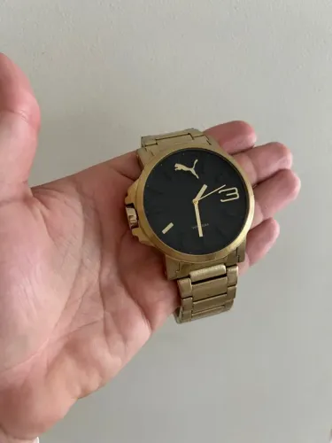 Relógio Puma Masculino Dourado