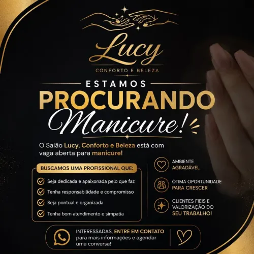 Contrata-se manicure profissional
