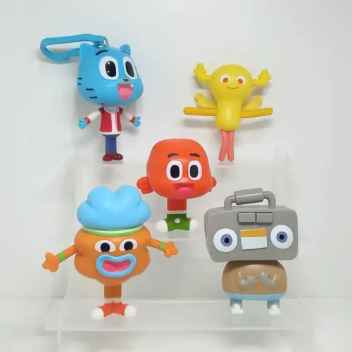 Conjunto 5 bonecos Incrível Mundo de Gumball McDonald's