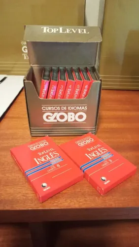 Curso De Inglês Editora Globo Anos 80/90 COMPLETO + Tocador Fitas
