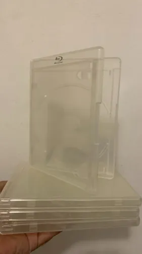 Estojo cases transparentes para Blu-ray - 5 UNIDADES