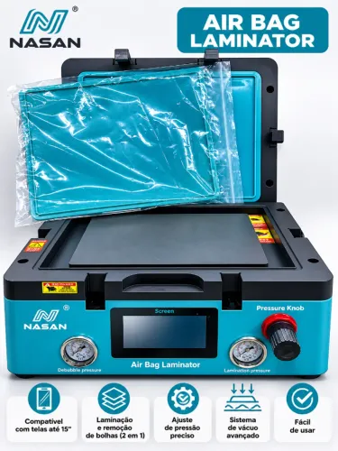 Kit Laminadora E Tira Bolha Nasan Supa Max Completa