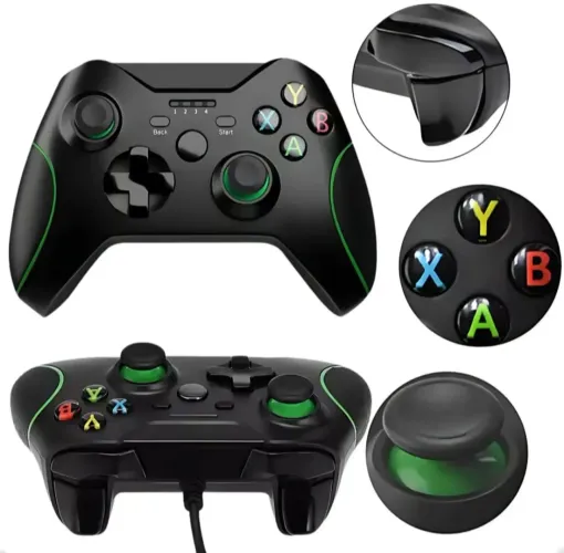 Controle Compativel Xbox One Series S Joystick Com Fio Usb Manete Elite Pc Gamer