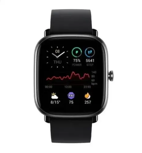 SMartwatch Amazifit fashion GTS 2 MINI Sport 1.55", pulseira mid night black A2018