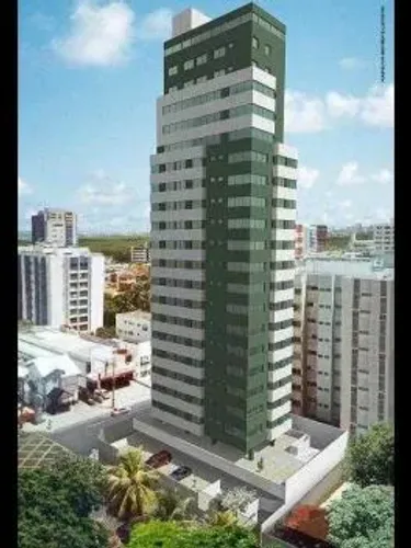 FLAT mobiliado em Boa Viagem, 1 quarto, Novo, frente para o Mar.