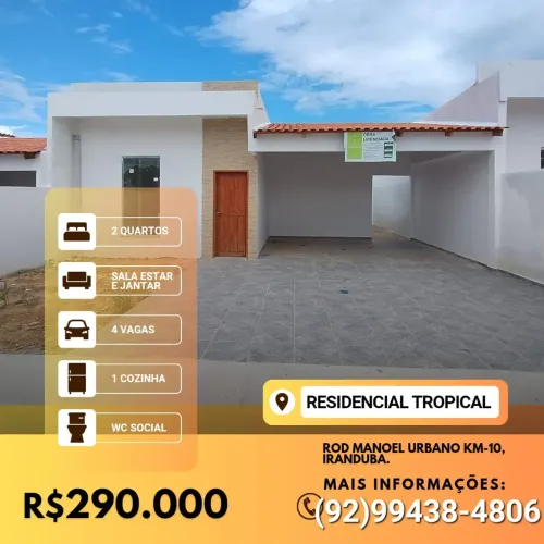 Casa para venda no Residêncial Tropical.