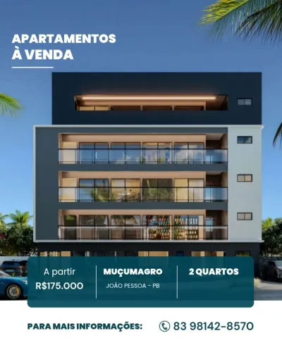 APARTAMENTOS A PARTIR R$175.000