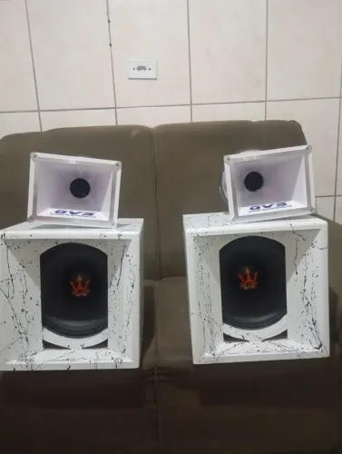 Vende-se dois alto falante 10 po 550 RMS e dois drive qvs com os cones todos novos 